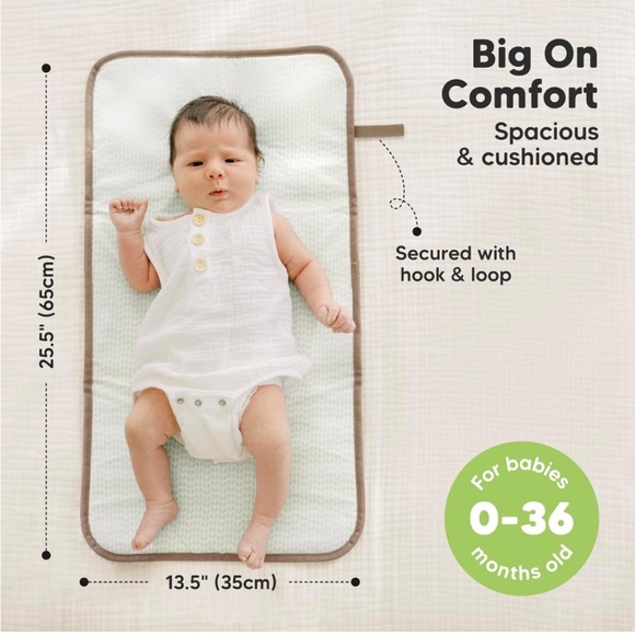 KeaBabies Portable Diaper Changing Pad Waterproof Foldable Travel Changing Mat - Picture 3 of 8